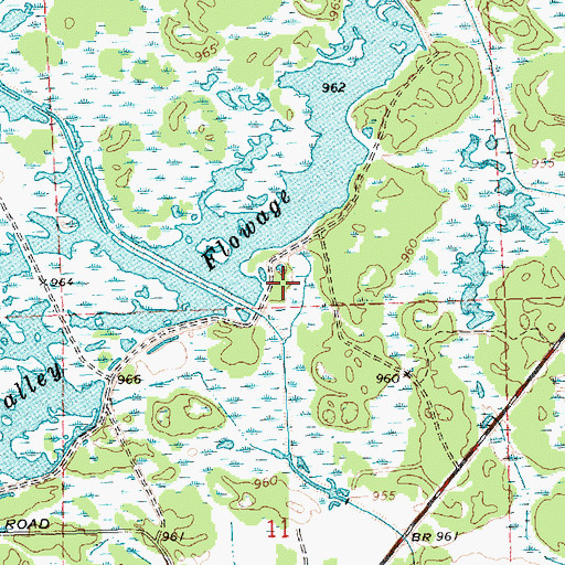 Topographic Map of Meadow Valley Spillway 7 2WP395 Dam, WI
