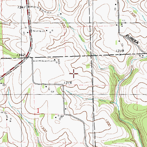 Topographic Map of Von Ruden G-8509 Dam, WI