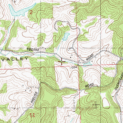Topographic Map of 1 Reservoir, WI