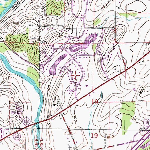 Topographic Map of Hidden Lakes Dam G 1167, WI