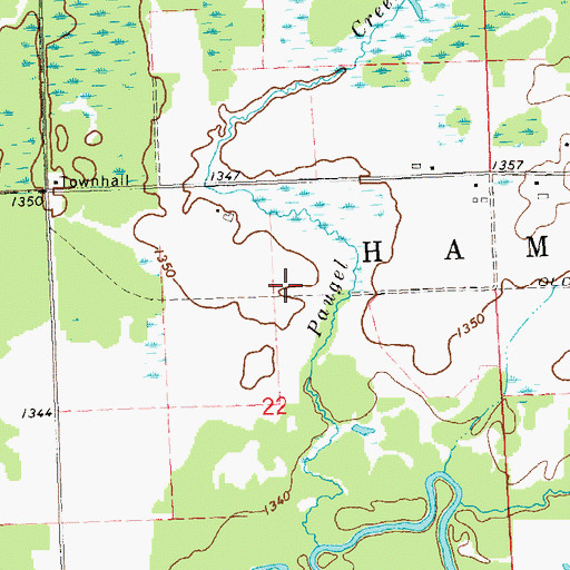 Topographic Map of 0.4 Reservoir, WI