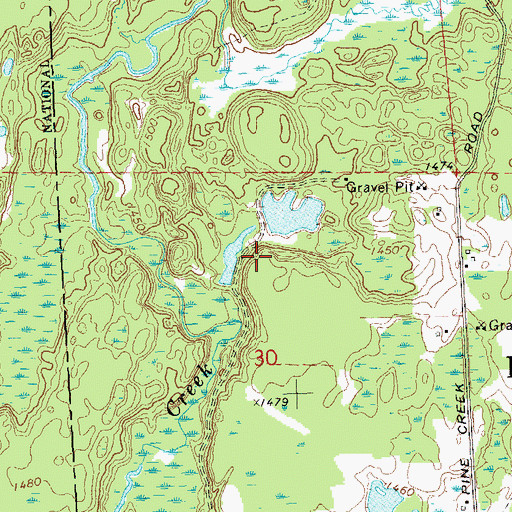Topographic Map of E A Kemp Number 2 3NW1536.38 Dam, WI