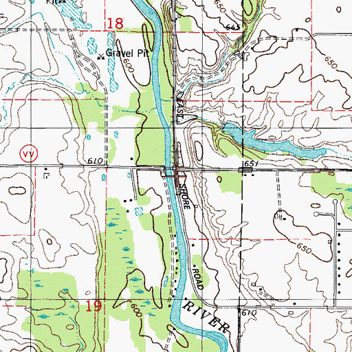 Topographic Map of 1 Reservoir, WI