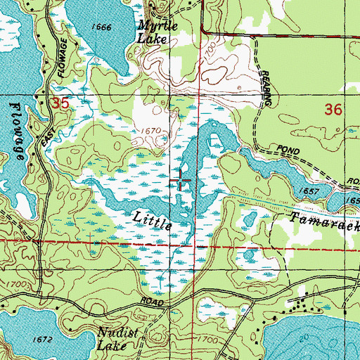 Topographic Map of 10 Reservoir, WI