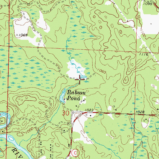 Topographic Map of Hoyle and Johnson 3WR-1647 Dam, WI