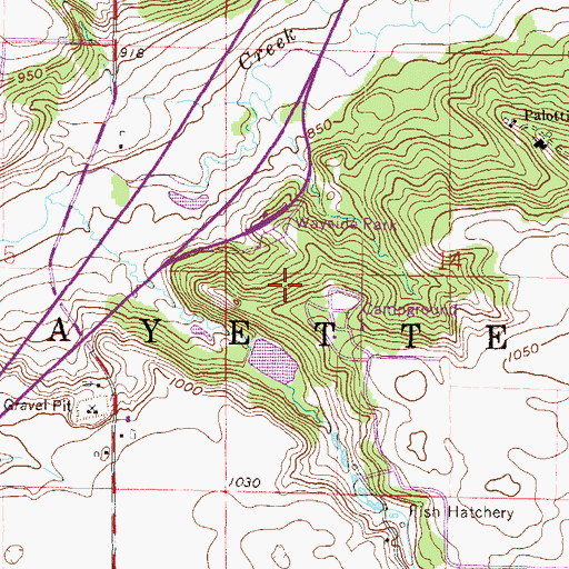 Topographic Map of Elmer Droster E5299 Dam, WI