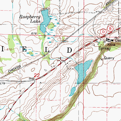 Topographic Map of Schley E5190 Dam, WI