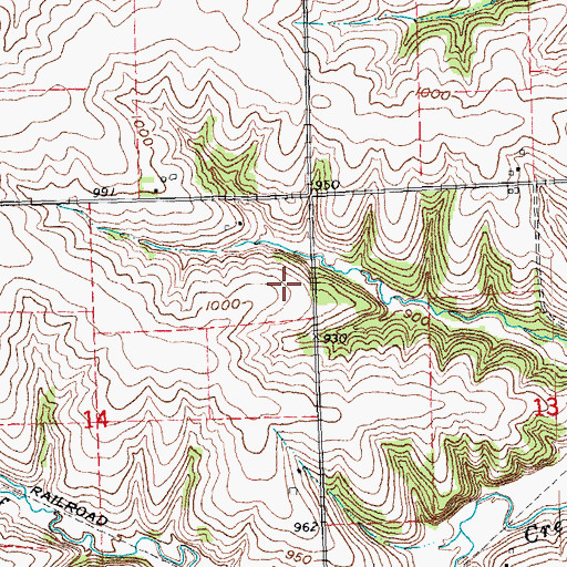 Topographic Map of 1 Reservoir, WI