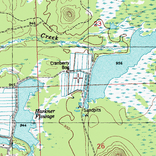Topographic Map of Harkner 2 Dam, WI