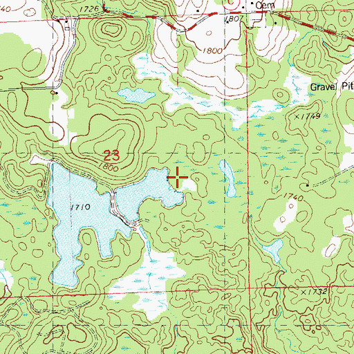 Topographic Map of Kalepp Number 2 3NW79816 Dam, WI