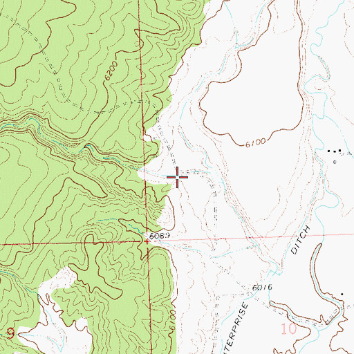 Topographic Map of Morgan Canyon, CO