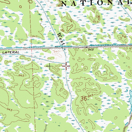 Topographic Map of Pool 9, WI
