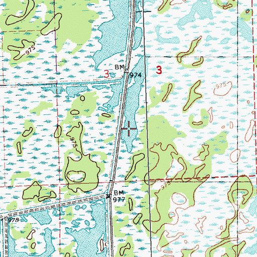 Topographic Map of Kert Creek 2 C-6118 Dam, WI