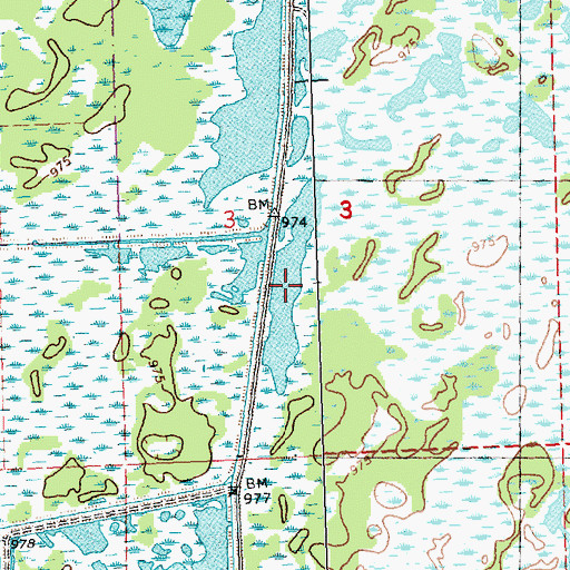 Topographic Map of Lake 10-6, WI