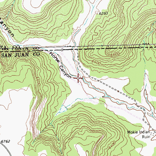 Topographic Map of Horse Canyon, NM