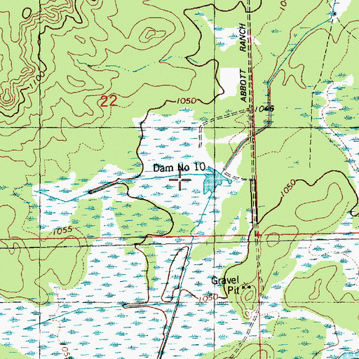 Topographic Map of Lake 22-13, WI