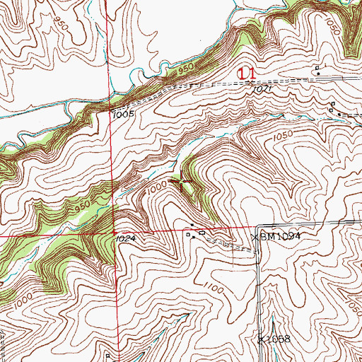 Topographic Map of 0.49 Reservoir, WI