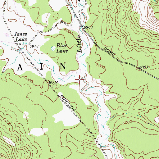 Topographic Map of Little Barker Arroyo, NM