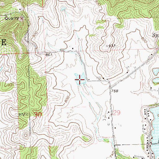 Topographic Map of 0.65 Reservoir, WI