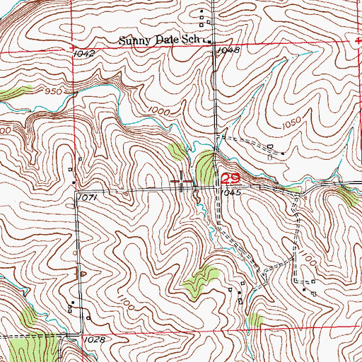 Topographic Map of .43 Reservoir, WI