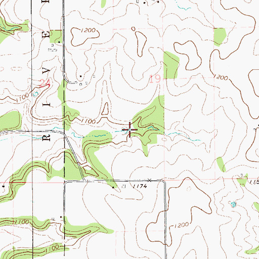 Topographic Map of Donovan Robey Number 1 G 8180 Dam, WI