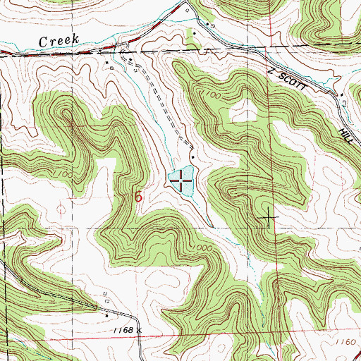 Topographic Map of 1 Reservoir, WI
