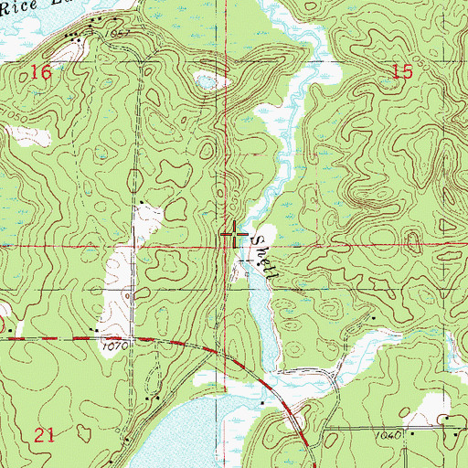 Topographic Map of Fischer Dam WP380, WI
