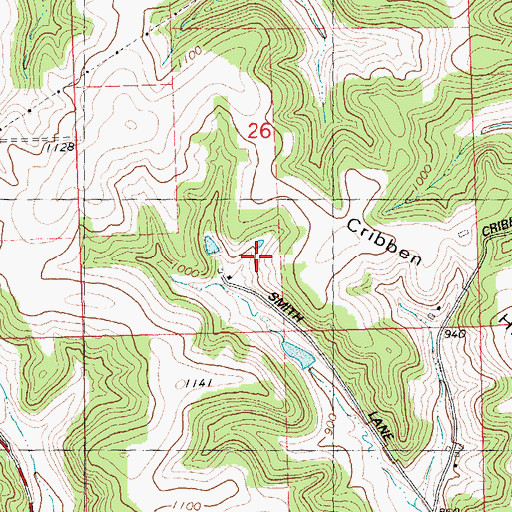 Topographic Map of Bernstein G-8953 Dam, WI