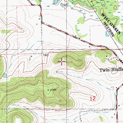 Topographic Map of .37 Reservoir, WI