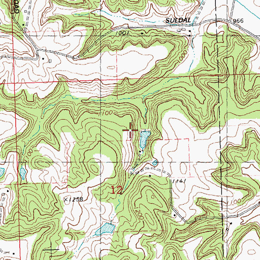 Topographic Map of Lenandowski Floyd G3407 Dam, WI