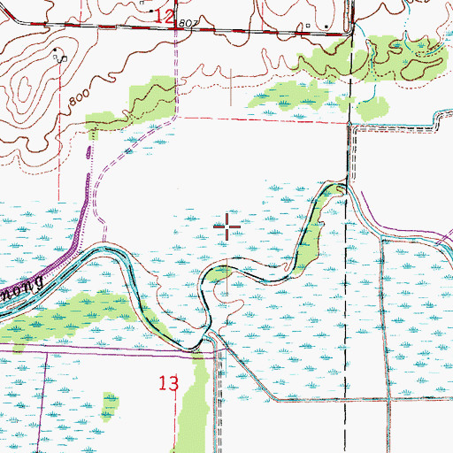 Topographic Map of Princes Point WLA Number 2 H2.117 Dam, WI