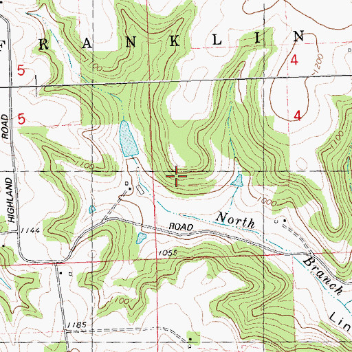 Topographic Map of Oetzman G7046 Dam, WI