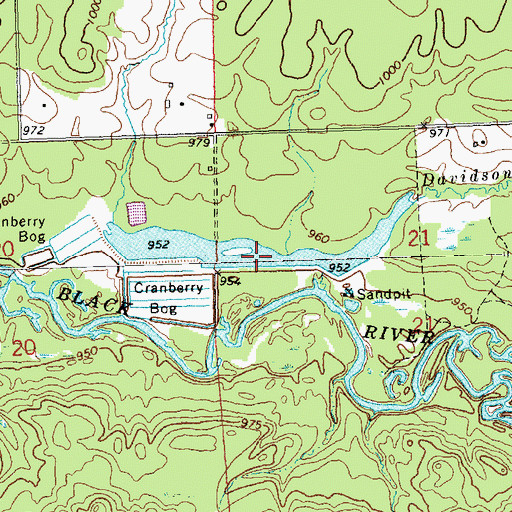 Topographic Map of Lake 21-7 8, WI