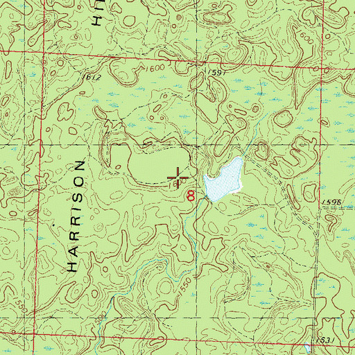 Topographic Map of 0.9 Reservoir, WI