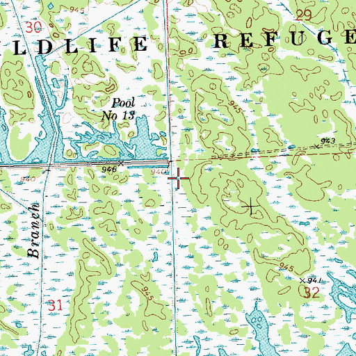 Topographic Map of Pool 13 3.7, WI