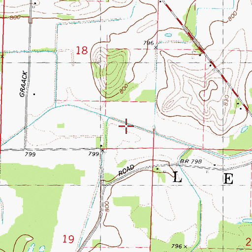 Topographic Map of Lewiston 2 C 6118 Dam, WI