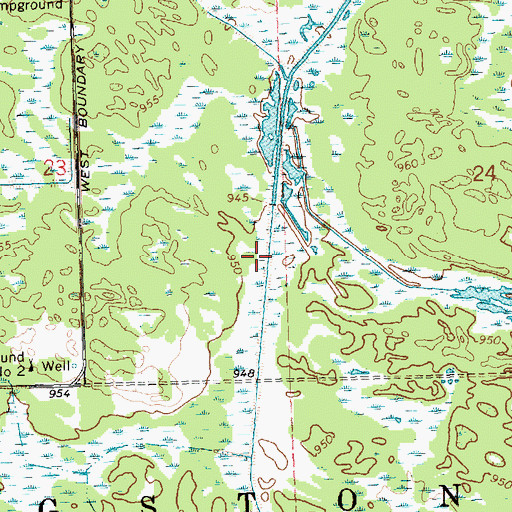 Topographic Map of 7 Reservoir, WI