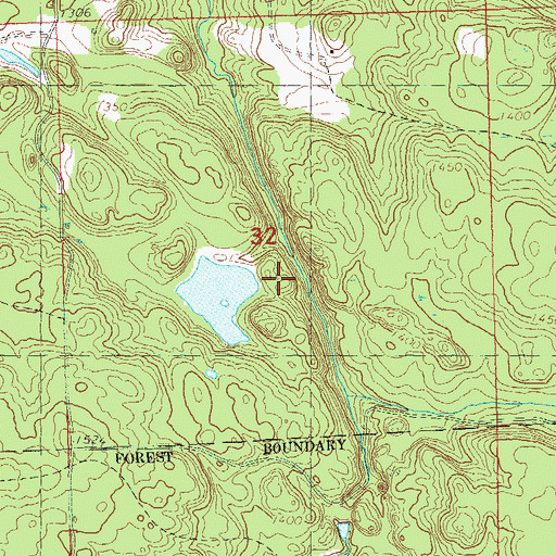 Topographic Map of Uihlein Dam, WI