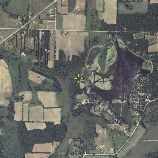 Aerial/Satellite Image of School Section Lake 2WP284 Dam, WI