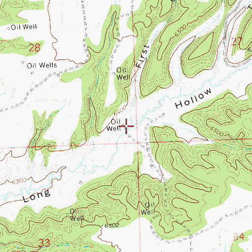 Topographic Map of First Canyon, CO