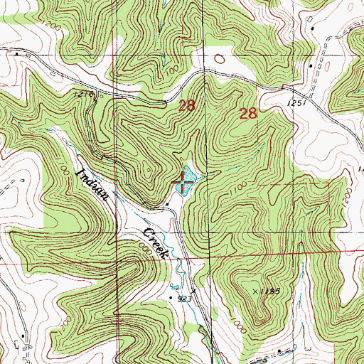 Topographic Map of 0.225 Reservoir, WI