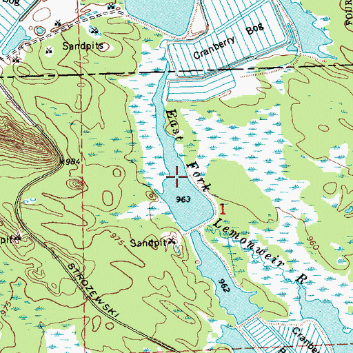 Topographic Map of Lake 1 8 Upper Reservoir 17.41, WI
