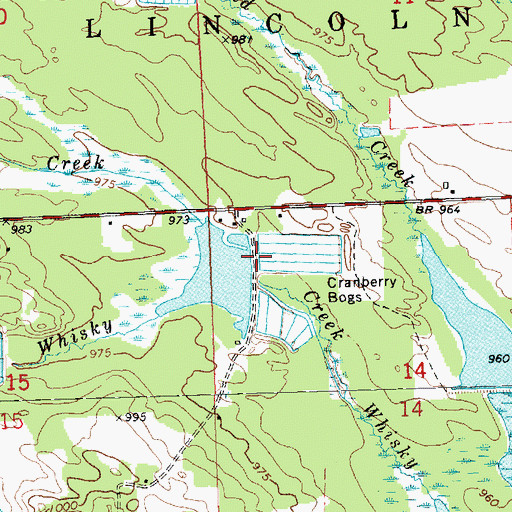 Topographic Map of Jensen Dam, WI
