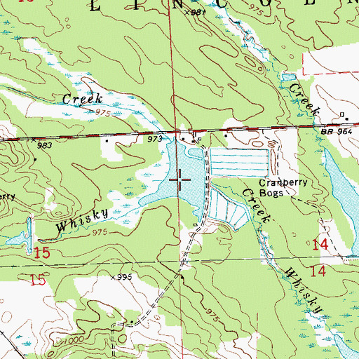 Topographic Map of 5.46 Reservoir, WI