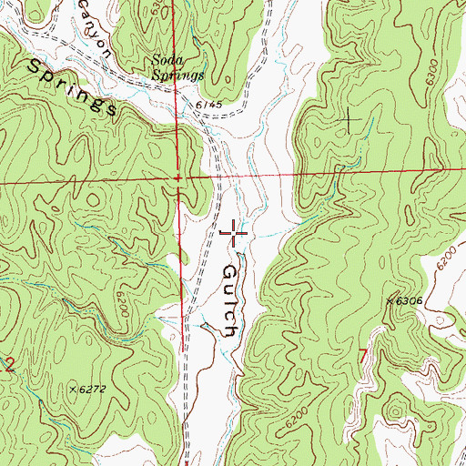 Topographic Map of Valencia Canyon, CO