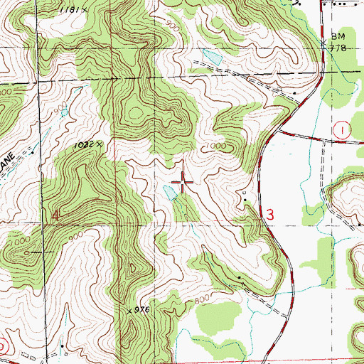 Topographic Map of 0.11 Reservoir, WI