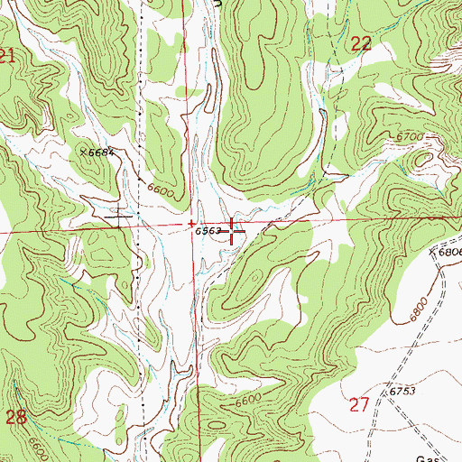 Topographic Map of Deer Canyon, CO
