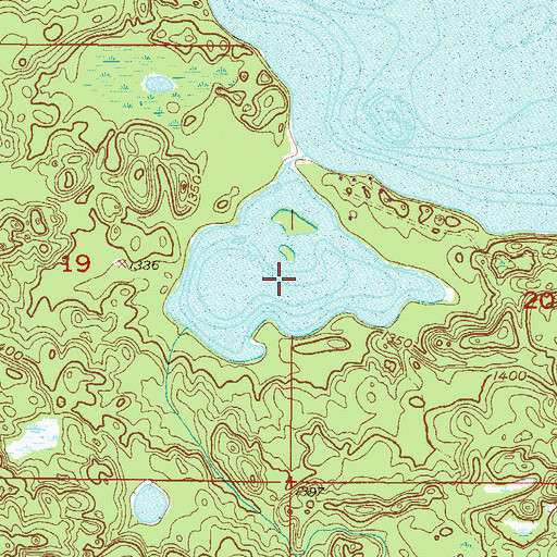 Topographic Map of South Sugar Lake, MN