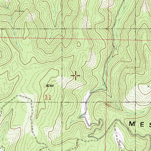 Topographic Map of Godby Wash, CO