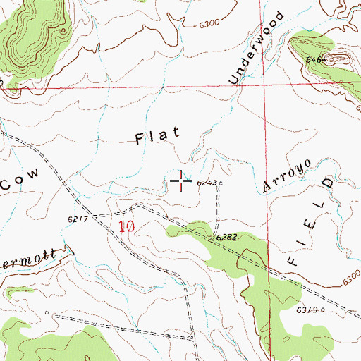 Topographic Map of Underwood Draw, CO